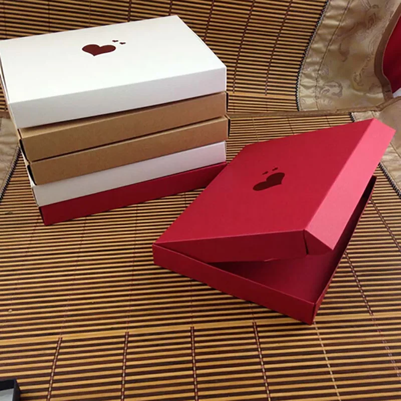 Красная/коричневая/белая европейская креативная коробка для конфет Свадебная романтическая бумажная коробка для торта 4 цвета сладкий подарок крафт-бумажный чехол