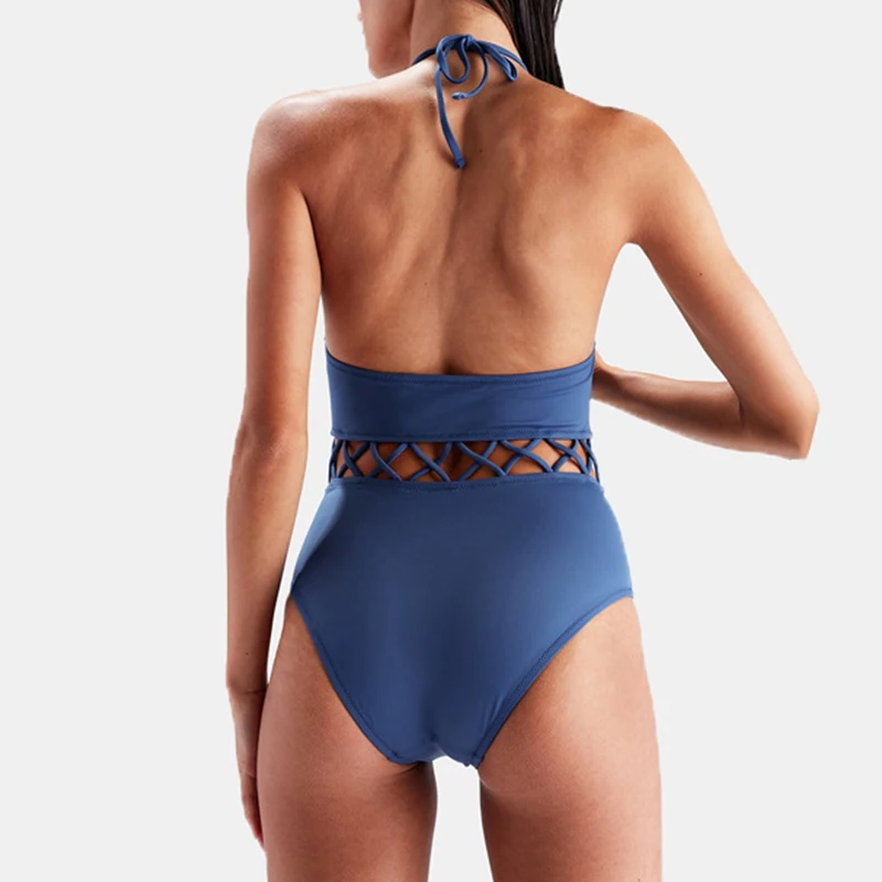 Bikinx Высокая шея Холтер купальный костюм пуш ап сексуальный бикини 2019 полый