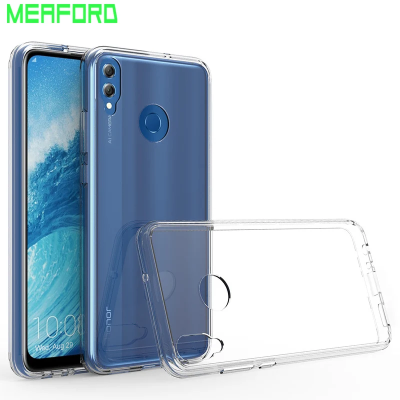 

For Huawei Honor 8X Case TPU + PC Acrylic Clear Hybrid Transparent Crystal Phone Cover For Huawei Honor 8X Max X8 Max honor8X X8
