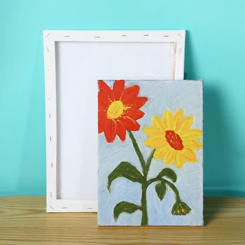 

For Acrylic Oil Painting Watercolor Painting DIY Crafts White Blank Screen Wooden Plate Frame Canvas Board Plate Acrylic Paint