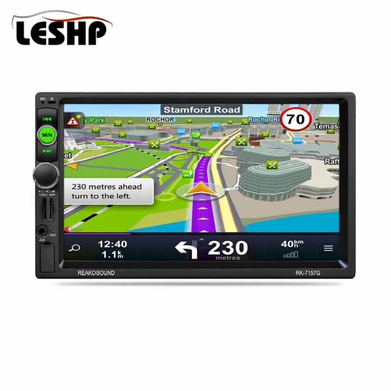 

RK-7157G 7inch 2DIN Car Radio MP5 Player FM/AM/RDS Radio Tuner Bluetooth Media Player GPS navigation Rear View Camera Function
