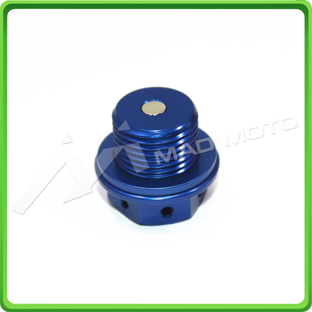 Magnetic Oil Drain Sump Plug M14 x 1.25mm Oil Drain Bolt M14 1.25mm For Suzuki GSX1400 2001-2007 GSX1100F-Katana 1987-1996 BLUE (1)