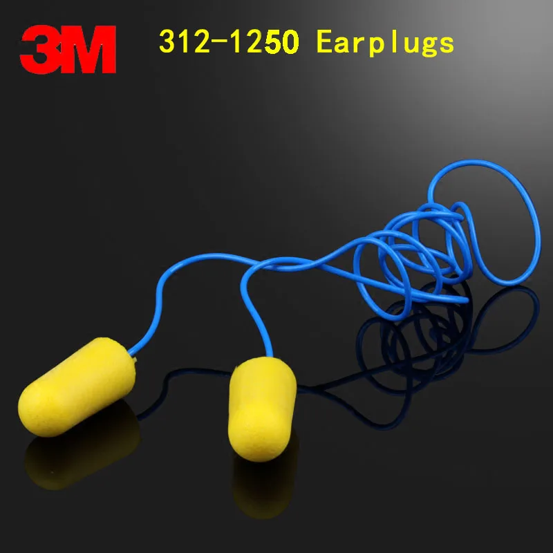 3M 312 1250 защитные затычки для ушей подлинные безопасные шума с линиями наушников