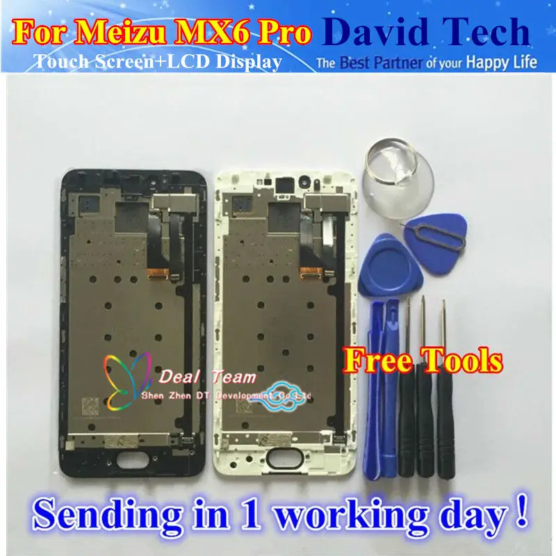 Prix pour Haute qualité ecran lcd + digitizer écran tactile en verre pièces de rechange pour meizu pro6 meizu mx6 pro avec cadre livraison gratuite Prix pour Haute qualité ecran lcd + digitizer écran tactile en verre pièces de rechange pour meizu pro6 meizu mx6 pro avec cadre livraison gratuite