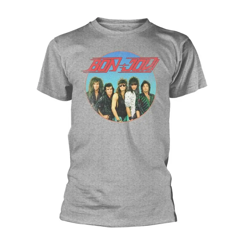 Серый Bon Jovi 80 s скользкий, когда мокрый Новый Джерси Оригинальная футболка мужская мода лето Paried футболки Топ тройник