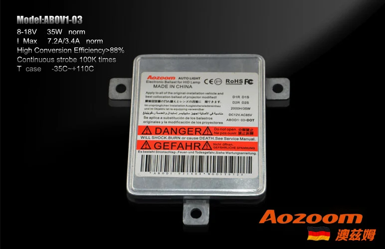 

35W HID Xenon Original Ballast AOZOOM Ballast Germany Digital Original Ignition Unit
