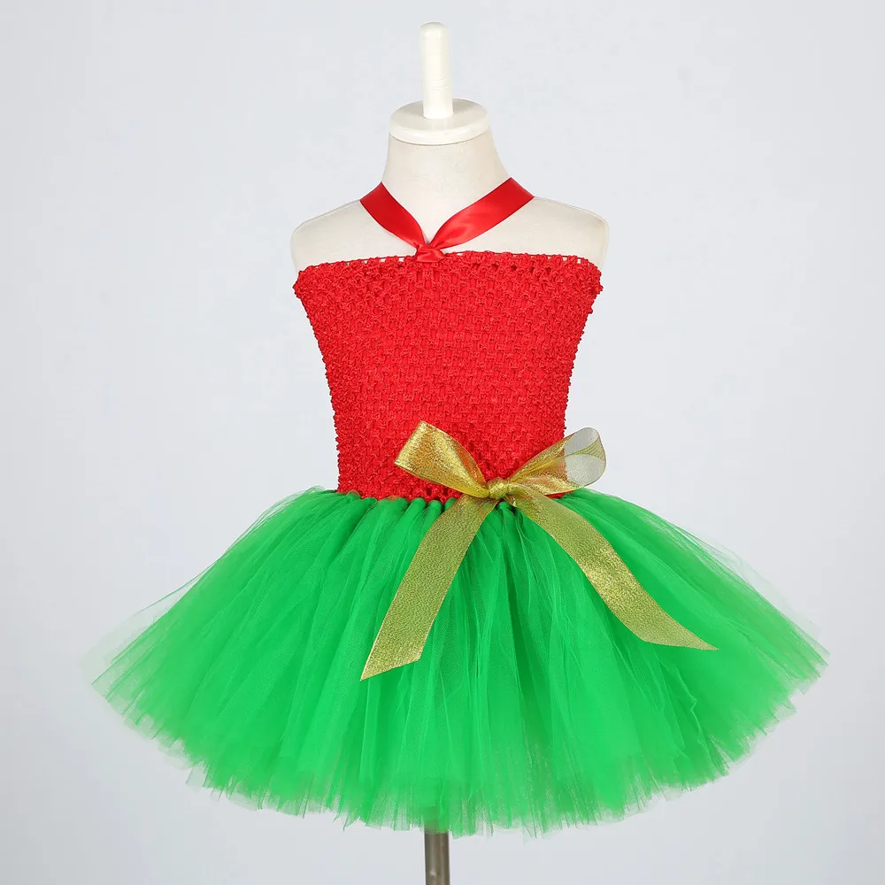 

Christmas Tutu Dress with Big Gold Bow for Baby Girl 1st Birthday Party Dress Kids Thanksgiving Purim Day Autumn Winter Clothes