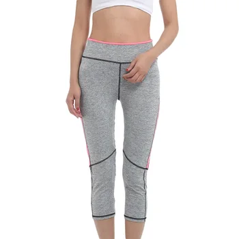 

New Sexy Women Pink Grey High Waist Yoga Fitness Leggings Running Sports Pants