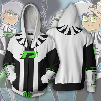 

cosplay 3D printed jacket sweater male / female zipper hooded long sleeve coat top coat costumes adult