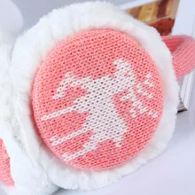 1 шт., женские мягкие плюшевые наушники со снежинками для девочек, зимние теплые удобные наушники TS95