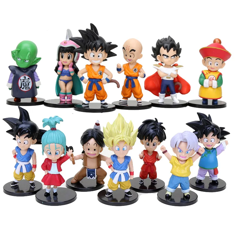 7 шт. 6 Драконий жемчуг супер ребенок Ver. Плавки Pan Bulla Upa Goku Gohan Gotenks ChiChi Piccolo Krilli экшн