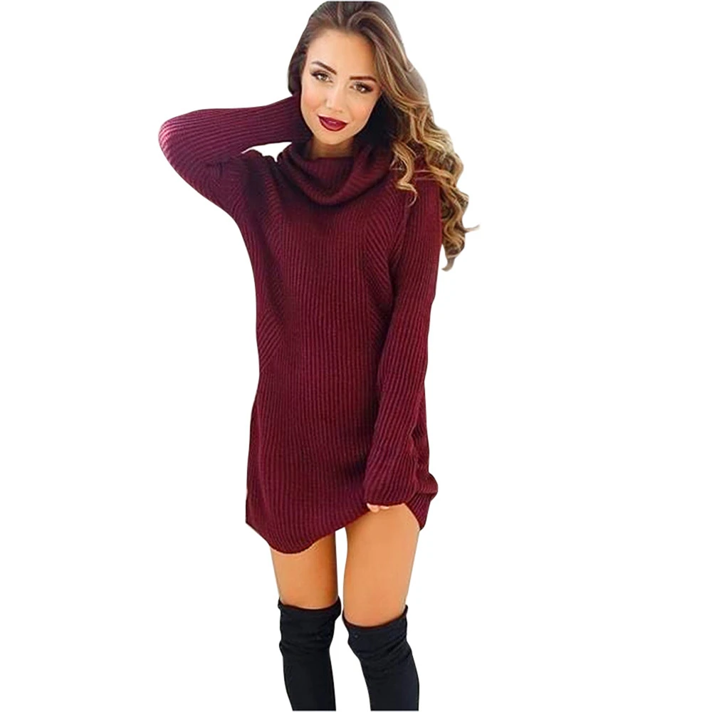 Popular Red Turtleneck Sweater Dress-Buy Cheap Red Turtleneck Sweater ...