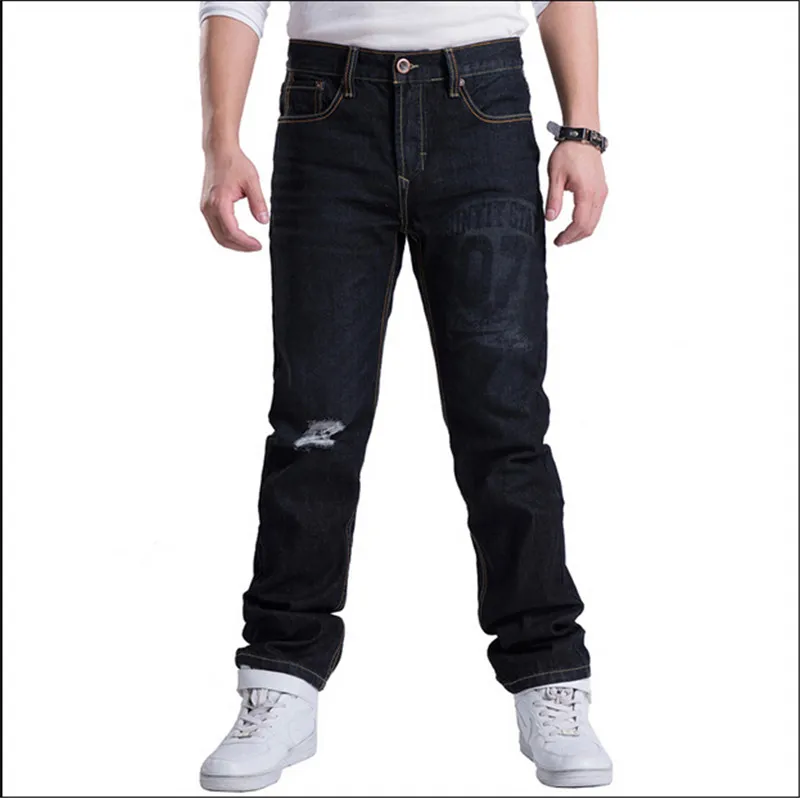 2015 new fashion printed jeans men ripped jeans for men Tide brand new autumn and winter