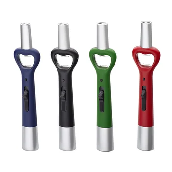 

30pcs 3 in 1 Butane Gas Lighter Metal Kitchen Gas Stove Igniter with LDE Lighting Bottle Opener Function for Outdoor Survival