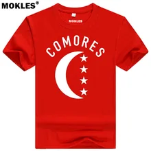 COMOROS t shirt diy free custom made name number des com t-shirt nation flag km french union country college university clothing