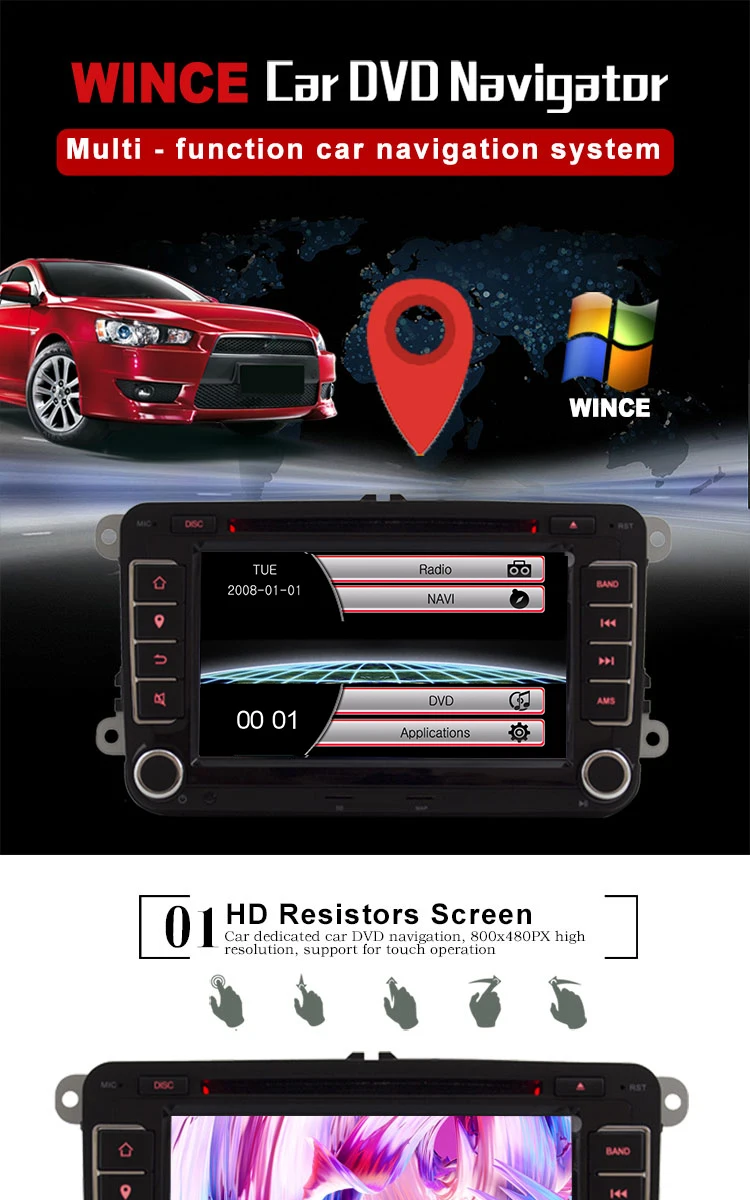 Sale LJDA 2 Din 7 Inch Car DVD Player for VW Golf/6 Golf 5 Passat b7/cc/b6/SEAT leon/Tiguan/Skoda Octavia Multimedia GPS Radio Canbus 0 Sale LJDA 2 Din 7 Inch Car DVD Player for VW Golf/6 Golf 5 Passat b7/cc/b6/SEAT leon/Tiguan/Skoda Octavia Multimedia GPS Radio Canbus 0