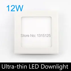 Ультра тонкий design12w утопила свет, квадратный Панель Light 170 мм, AC85-265V, 3 шт./лот светодиодные лампы + бесплатная доставка