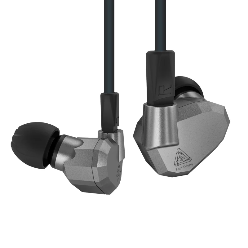 KZ ZS5, беспроводная профессиональная bluetooth-гарнитура Audifonos, 2DD+ 2BA, гибридный телефон, проводные Bluetooth наушники, спортивные наушники с микрофоном - Цвет: Gray wired with mic