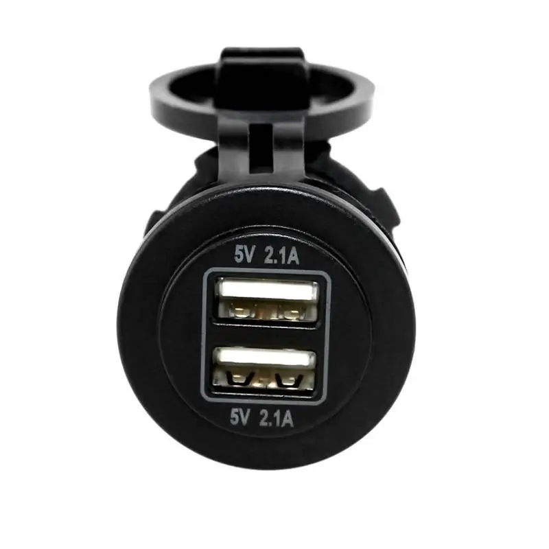 Водонепроницаемый Автомобильный мотоцикл два порта USB зарядное устройство