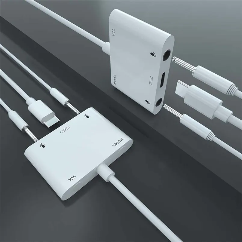 Voice Change USB-C Sound Adapter External Stereo Sound Card Headphone Speaker Aluminum Alloy Audio Cable Adapter 40AP2319