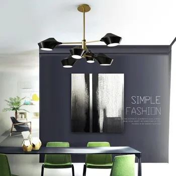 

Nordic Designer Rotatable Case Living Room Led Chandelier Creative Art Bedroom Studio Bar Hotel Hall Decroration Light Fixtures