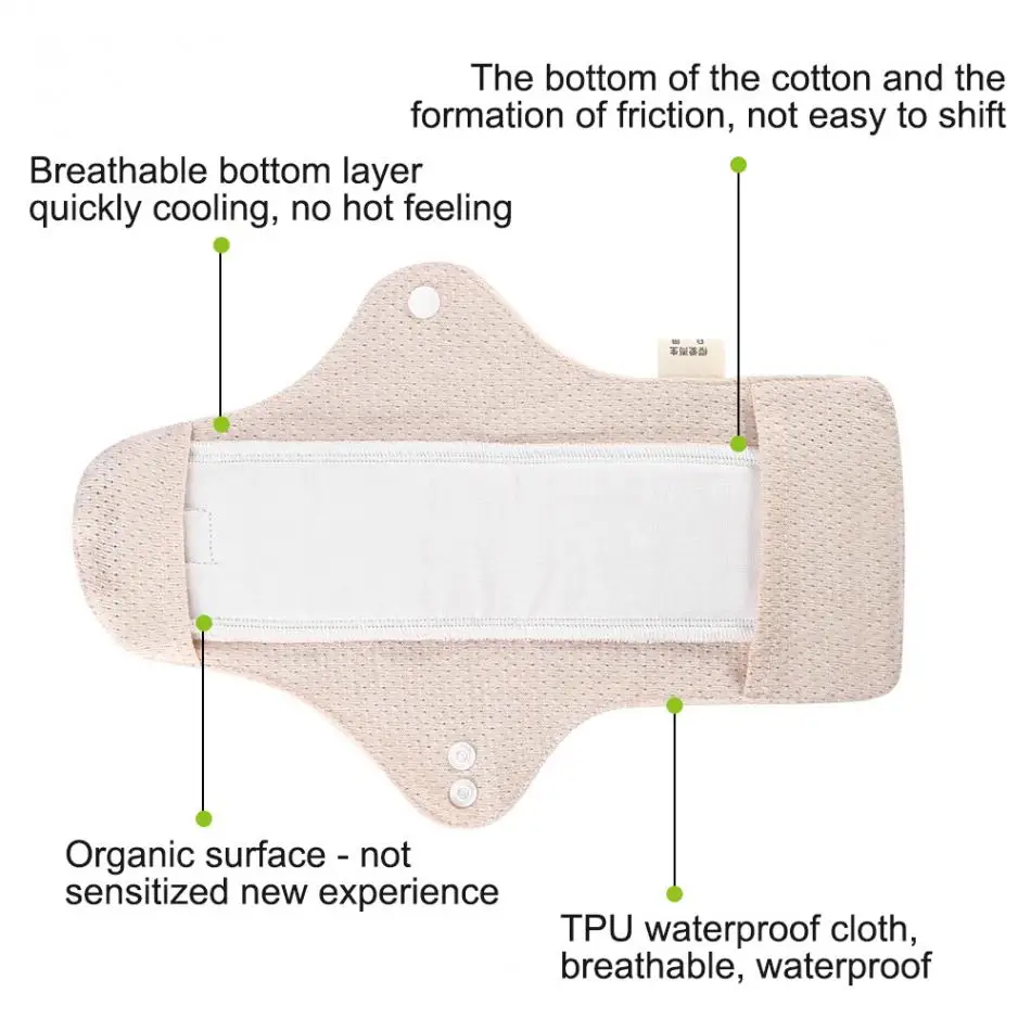 Многоразовые тонкие органические хлопковые гигиенические салфетки тканевая менструальная прокладка моющиеся женские гигиенические прокладки Moma Pantiline