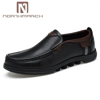 

NORTHMARCH Big Size Shoes Men Genuine Leather Fashion Brand Casual Shoes Men Slip On Comfortable Mens Loafers Shoes Mocassins