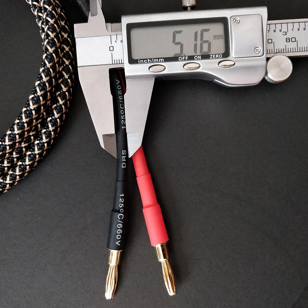FIHI B1 DIY HiFi аудиокабель для динамика кабель со штекером типа банан позолоченный
