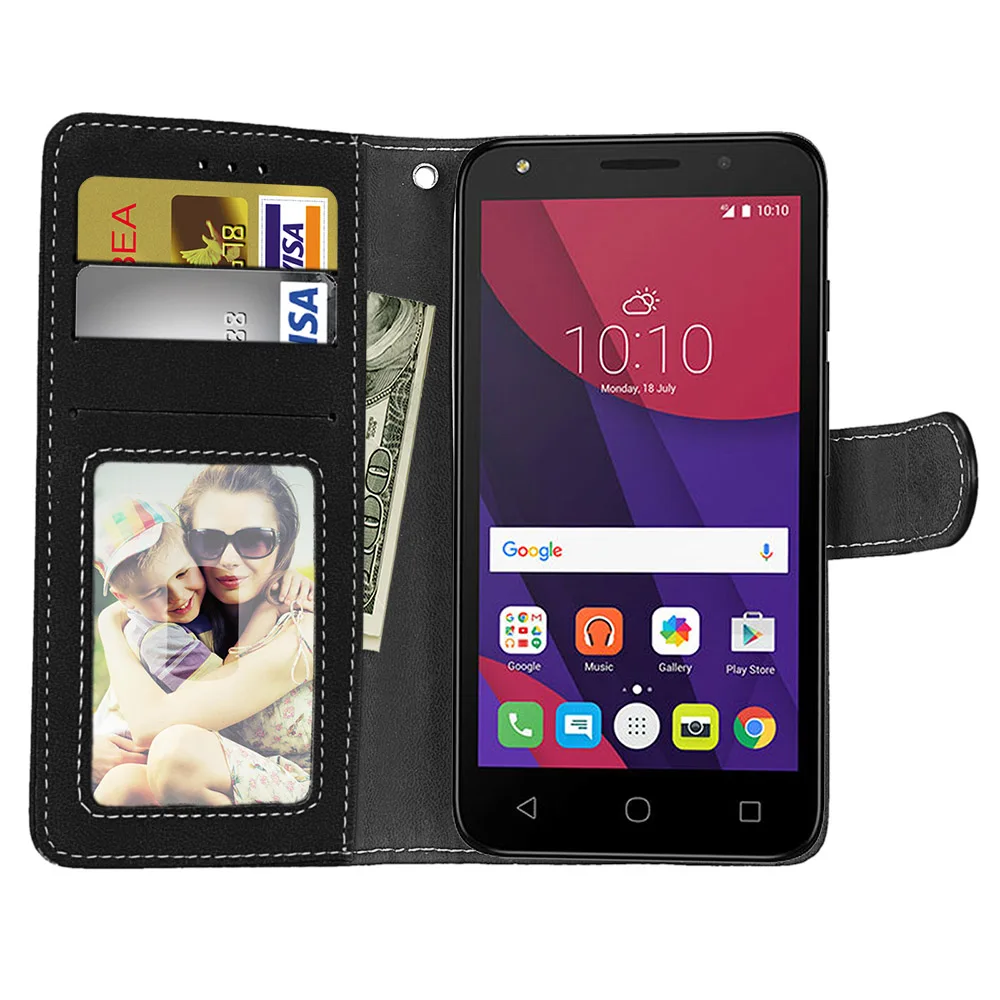 Чехол для Alcatel POP 4 5051D чехол кошелек 5 0 дюйма матовый One Touch Pop Pop4 книжка|leather phone case|case