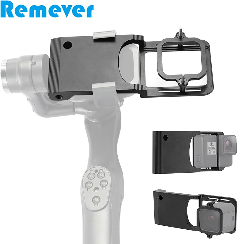 

Aluminum Alloy Mounts Holder Clip for DJI OSMO ZHIYUN FEIYU Handheld Stabilizer Gimbal Adaptor for Gopro Hero 7 6 5 4Session