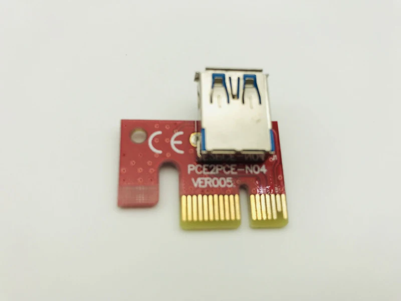 Красный 60 см PCIE PCI Express 1x к 16x Riser Card USB 3 0 кабель SATA питания 007 для Биткоин майнинга BTC