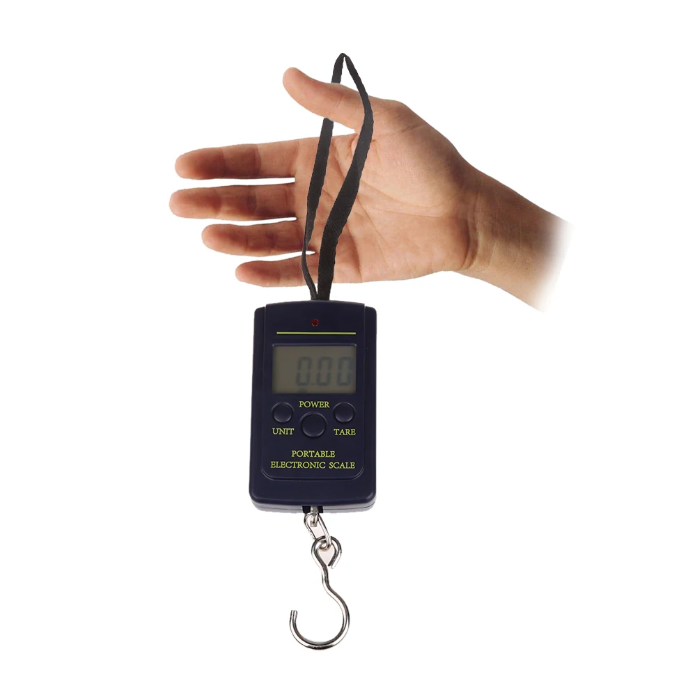 40kg x 10g Portable Mini Electronic Digital Hanging Fishing Hook Scale