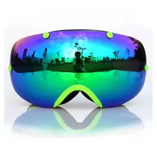 2016 Men Women Big Spherical Surface Ski Glasses Outdoor Specialized For Snowboarding Double Anti-fog Skiing Goggles