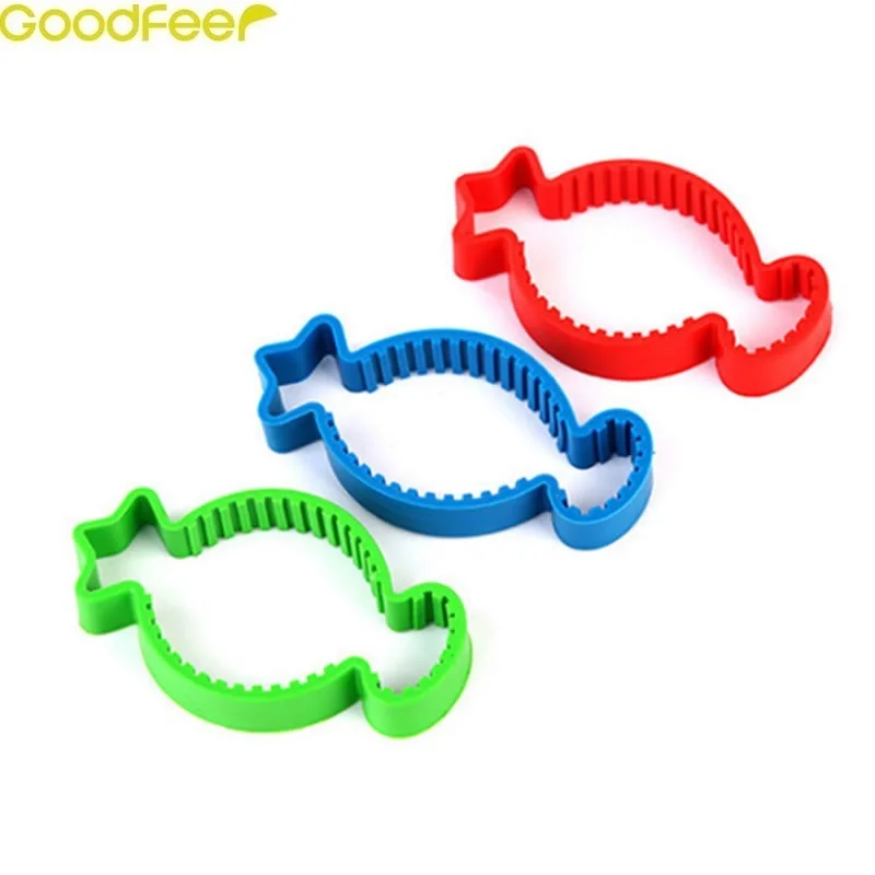 

Silicone Fluted Bottle Opener Easy Grip Jar and Bottle Opener Multi-functional Opening Lid For Weak Hands Kitchen & Dining