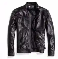 Free shipping.Brand classic men sheepskin Jackets,men's genuine Leather jacket.fashion casual business coat,plus size clothes