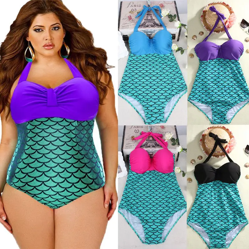 plus size mermaid bikini