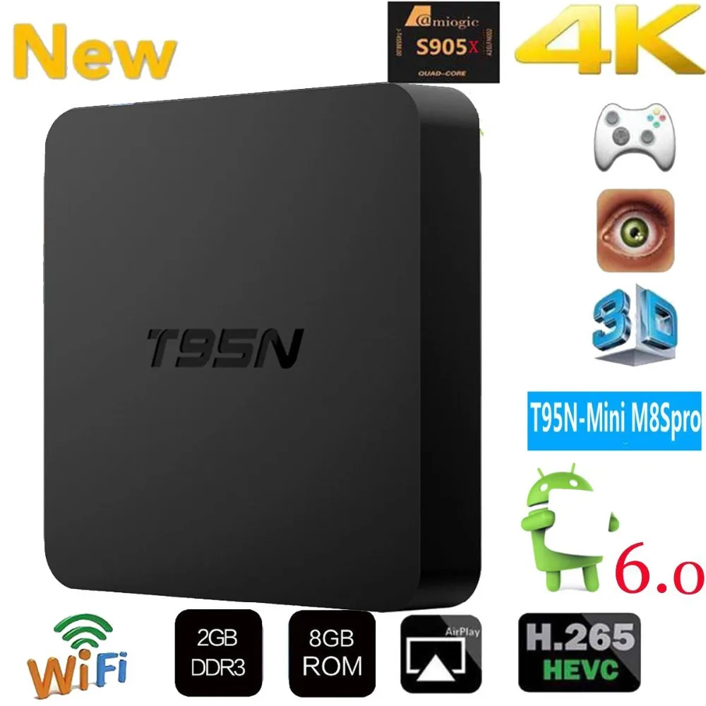 T95N Android 6.0 TV Box 1G/ 8G 2G/ 8G Amlogic S905 Quad core cortex-A53 Support HDMI 2.4GHZ Media Player top box T95N Android 6.0 TV Box 1G/ 8G 2G/ 8G Amlogic S905 Quad core cortex-A53 Support HDMI 2.4GHZ Media Player top box