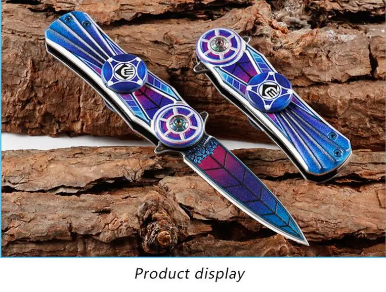 Многофункциональный портативный складной нож Fidget Spinner для улицы креативная