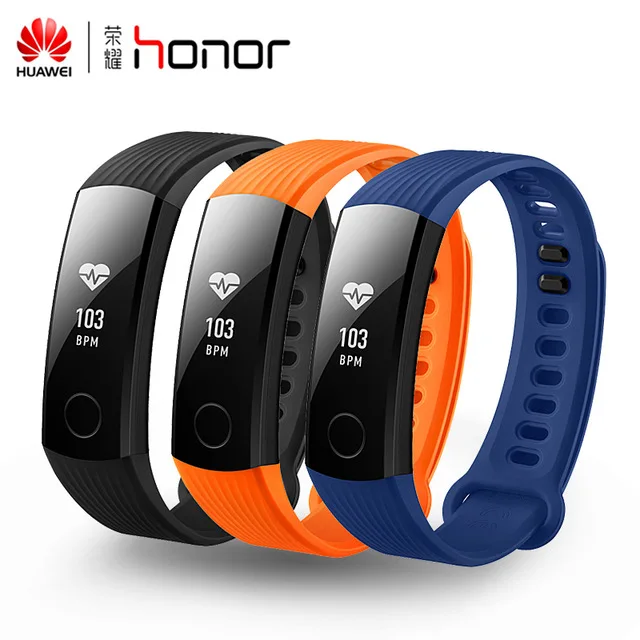 Смарт-браслет huawei Honor Band 3 для плавания 5ATM 0,9" oled-экран для IOS Xiaomi Mi Android iphone