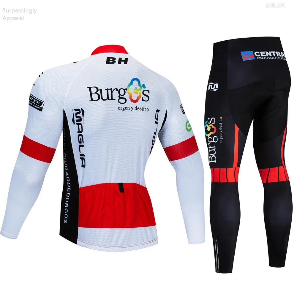 2019 Команда UCI Burg Vélo комплект Pro с длинным рукавом Antumn MTB комплект одежды для велоспорта Для мужчин Ропа Майо износ велосипед набор