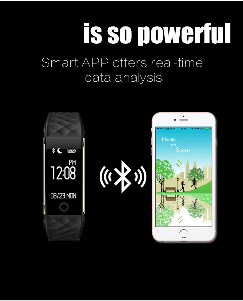 Умный Браслет Bluetooth 4,0 Smartband смарт-браслет с монитором сердечного ритма шагомер отслеживание сна умный Браслет