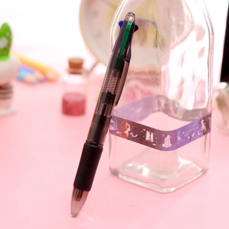 Многоцветная шариковая ручка, милая, кавайная, для офиса, школьные принадлежности, 0,7 мм, шариковые ручки, креативные канцелярские принадлежности, канцелярская Канцелярия