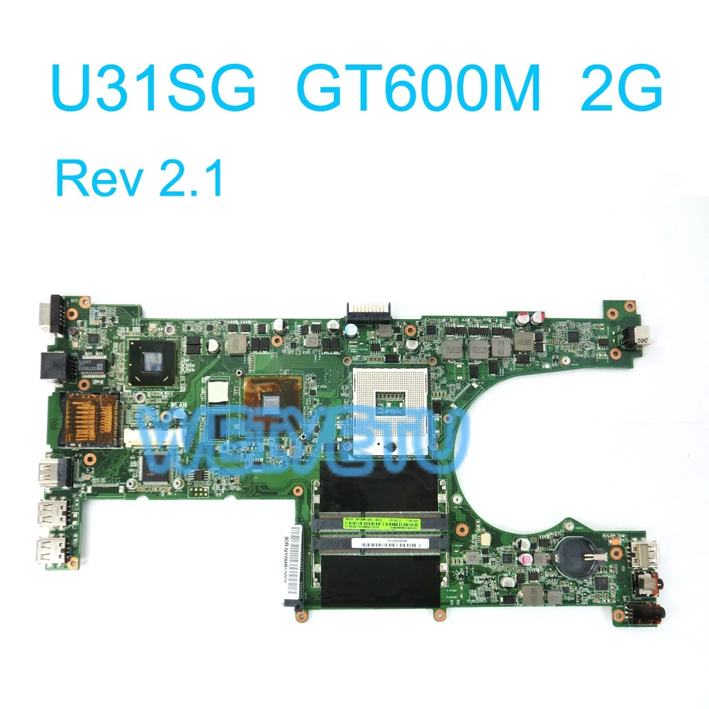 

U31SG Motherboard For ASUS U31SD Laptop Notebook Mainboard 60-NY5MB1000-A02 GT600M 2GB Rev 2.1 100% Tested