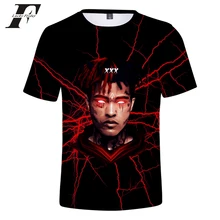 XXXTentacion 3D Футболка Мужская/Женская Хип-хоп XXXTentacion футболка Летняя футболка с короткими рукавами с круглым вырезом уличная одежда размера плюс