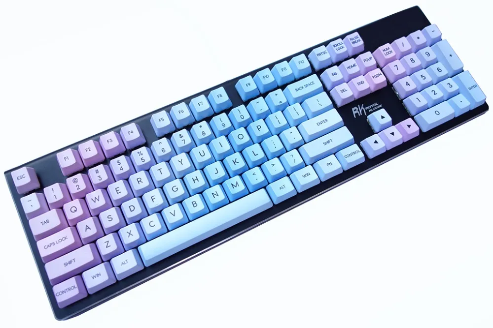 Keycaps с переходом солнца 123 ключа OEM профиль PBT краситель подложка топ принтом ANSI iso