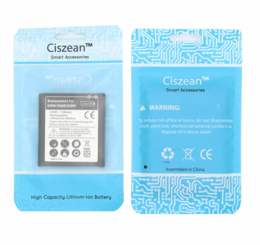 Ciszean 2x2300 mAh EB BG360CBC батарея + LCD универсальное зарядное устройство для Samsung Galaxy Core Prime