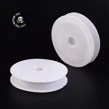 30 шт пластиковые пустые катушки для провода, шпульки для ниток, белые, 83x16 мм