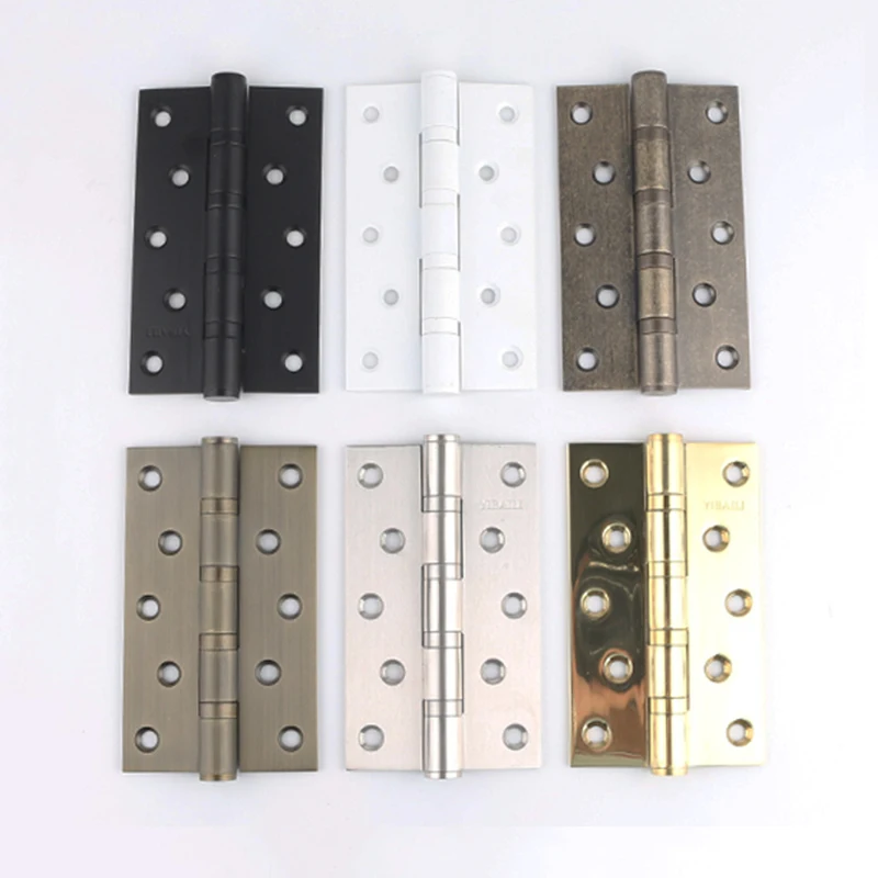 High Quality 2pcs 5inches Stainless Steel Door Hinges Mute Ball Bearing