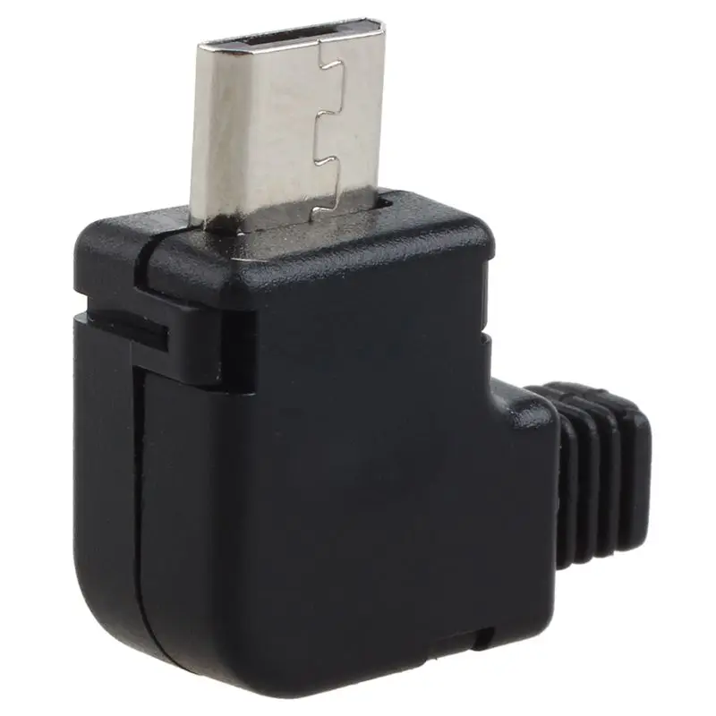 Прямоугольный Micro-USB 5 P порт со штекерной розеткой, разъем с пластиковой бухтой
