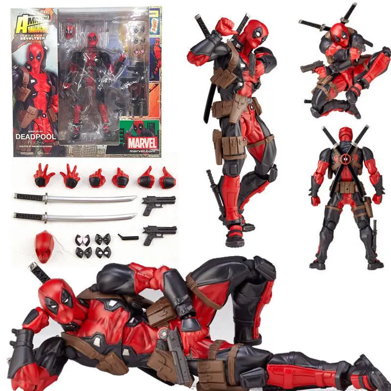 Marvel Deadpool PVC Toy Figure 15cm Deadpool Variant Movable Action Figures Collection Model Toys Gifts Marvel Deadpool PVC Toy Figure 15cm Deadpool Variant Movable Action Figures Collection Model Toys Gifts